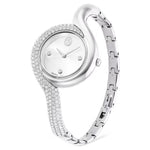 Swarovski Dextera asymmetric 5700996 analog damklocka med silver urtavla och armband i rostfritt stål