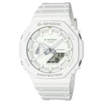 Casio G-Shock GA-2100-7A7ER analog unisexklocka med vit urtavla och armband i resin
