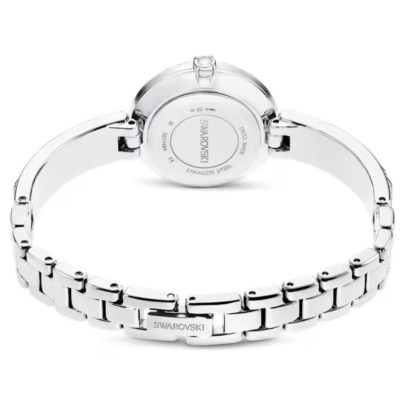 Swarovski Matrix Bangle 5677487 analog damklocka med silver urtavla och armband i rostfritt stål