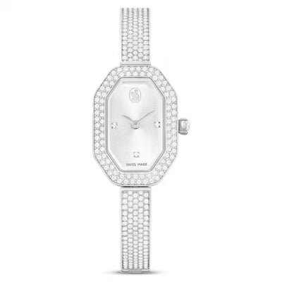 Swarovski Dextera bangle 5672977 analog damklocka med silver urtavla och armband i rostfritt stål