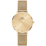 Daniel Wellington Petite Unitone DW00100474 analog damklocka med guld urtavla och armband i rostfritt stål