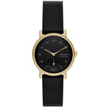 Skagen Kuppel Lille SKW3114 analog damklocka med svart urtavla och armband i läder
