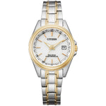 Citizen Radio Controlled EC1186-85A analog damklocka med silver urtavla och armband i rostfritt stål