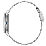 Citizen Eco Drive EM1150-86D analog damklocka med vit urtavla och armband i rostfritt stål