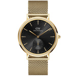 Daniel Wellington Classic Multi-Eye Evergold Onyx analog herrklocka med svart urtavla och armband i rostfritt stål