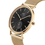 Daniel Wellington Classic Multi-Eye Evergold Onyx analog herrklocka med svart urtavla och armband i rostfritt stål