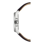 Citizen Eco Drive BM7108-22L analog herrklocka med blå urtavla och armband i läder
