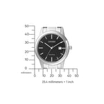 Citizen herrklocka Eco Drive AW1231-58E analog herrklocka med svart urtavla och armband i rostfritt stål