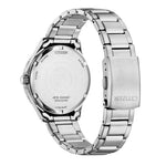 Citizen Eco-Drive AW1828-80X analog damklocka med grön urtavla och armband i rostfritt stål