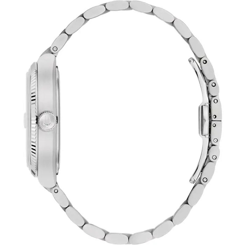 Bulova Super Seville 96B440 analog herrklocka med blå urtavla och armband i rostfritt stål
