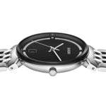 Rado Florence R48912163 analog herrklocka med svart urtavla och armband i rostfritt stål