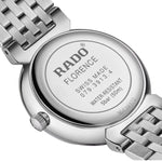 Rado Florence Diamonds R48913733 analog damklocka med svart urtavla och armband i rostfritt stål