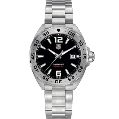 TAG Heuer Formula 1 Date WAZ1112.BA0875 analog herrklocka med svart urtavla och armband i rostfritt stål