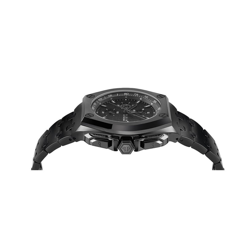 Philipp Plein Plein Extreme PWGAA0921 analog herrklocka med svart urtavla och armband i rostfritt stål