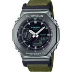 Casio G-Shock GM-2100CB-3AER ana-digi herrklocka med svart urtavla och armband i kanvas