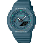 Casio G-Shock GMA-S2100GA-3AER analog damklocka med turkos urtavla och armband i resin