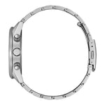 Citizen Radio Controlled Eco-Drive Chronograph AT8260-85L analog herrklocka med blå urtavla och armband i rostfritt stål