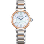 Citizen May bells EM1074-82D analog damklocka med pärlemor urtavla och armband i rostfritt stål