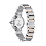 Citizen May bells EM1074-82D analog damklocka med pärlemor urtavla och armband i rostfritt stål