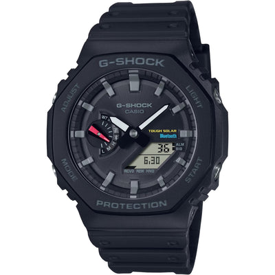 Casio G-Shock GA-B2100-1AER ana-digi herrklocka med svart urtavla och armband i resin