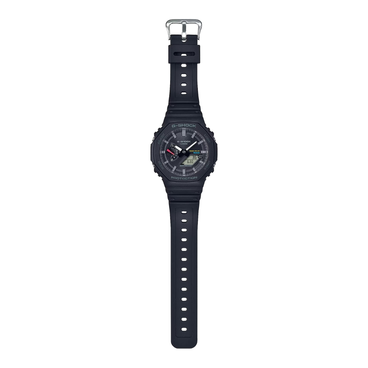 Casio G-Shock GA-B2100-1AER ana-digi herrklocka med svart urtavla och armband i resin
