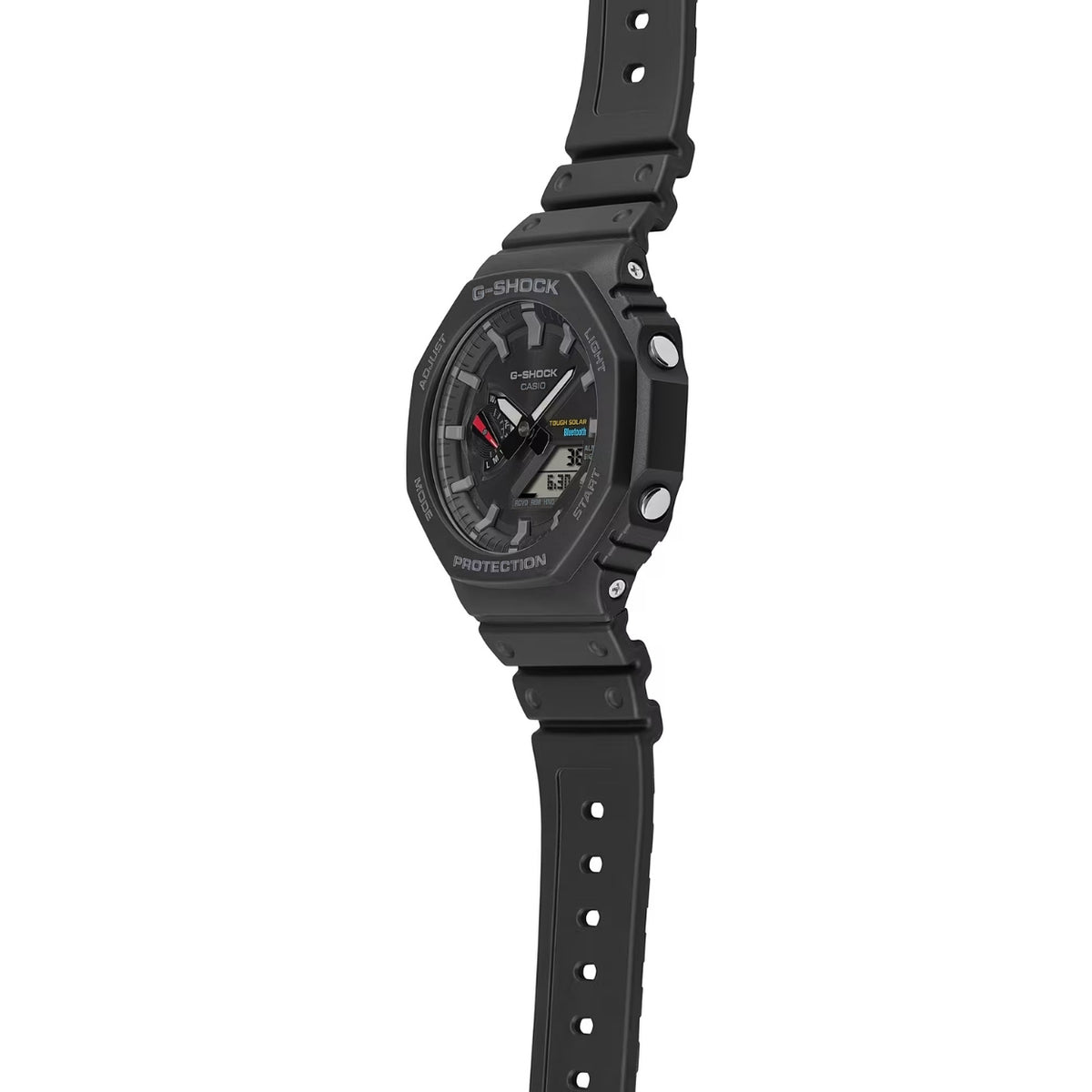 Casio G-Shock GA-B2100-1AER ana-digi herrklocka med svart urtavla och armband i resin