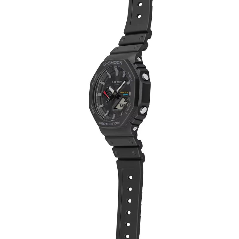 Casio G-Shock GA-B2100-1AER ana-digi herrklocka med svart urtavla och armband i resin