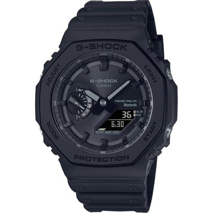 Casio G-shock GA-B2100-1A1ER ana-digi herrklocka med svart urtavla och armband i resin