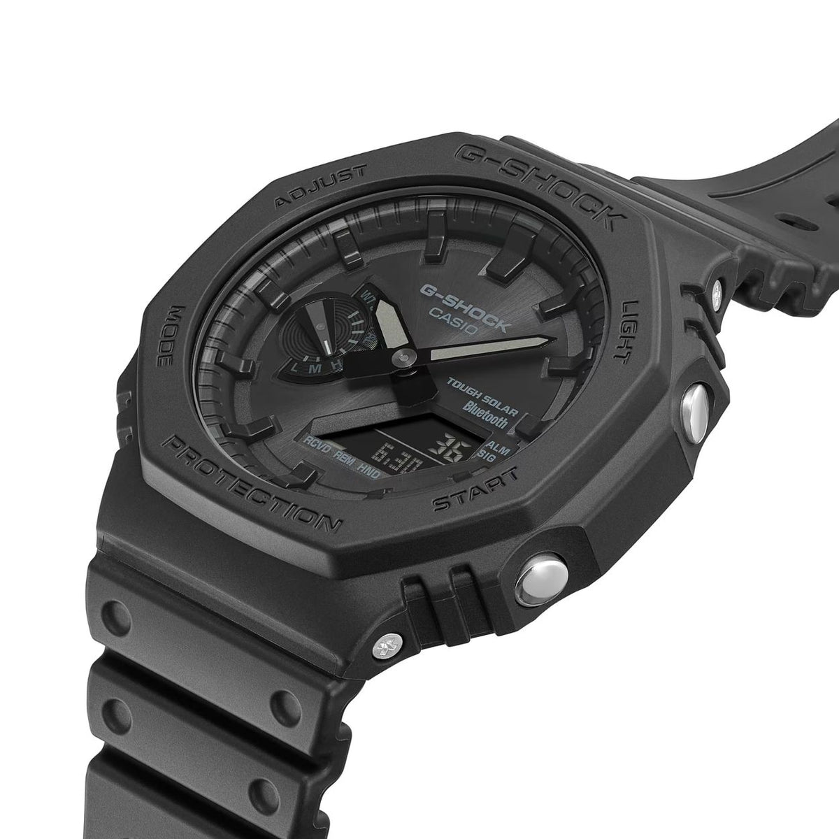 Casio G-shock GA-B2100-1A1ER ana-digi herrklocka med svart urtavla och armband i resin