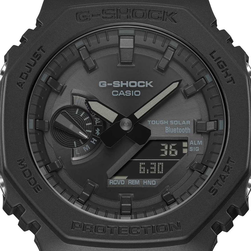 Casio G-shock GA-B2100-1A1ER ana-digi herrklocka med svart urtavla och armband i resin
