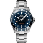 Mido Ocean Star 600 Chronometer M026.608.11.041.01 analog herrklocka med blå urtavla och armband i rostfritt stål