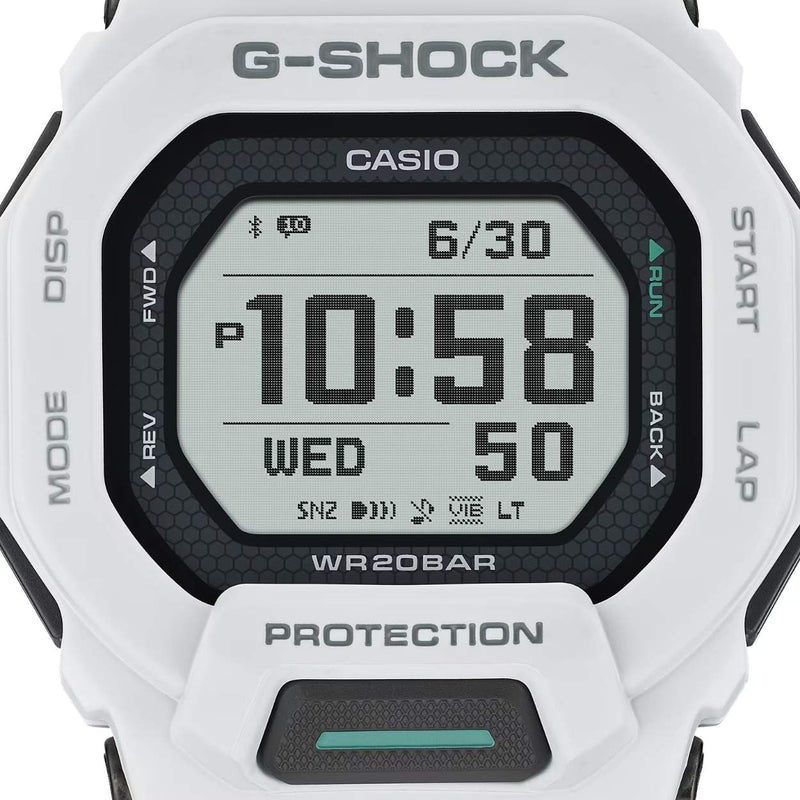 Casio G-Shock GBD-200-7ER digital unisexklocka med svart urtavla och armband i resin
