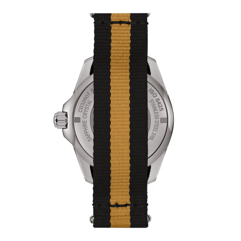 Certina DS Action Diver Powermatic 80 C032.607.48.051.00 analog herrklocka med flerfärgad urtavla och armband i textil