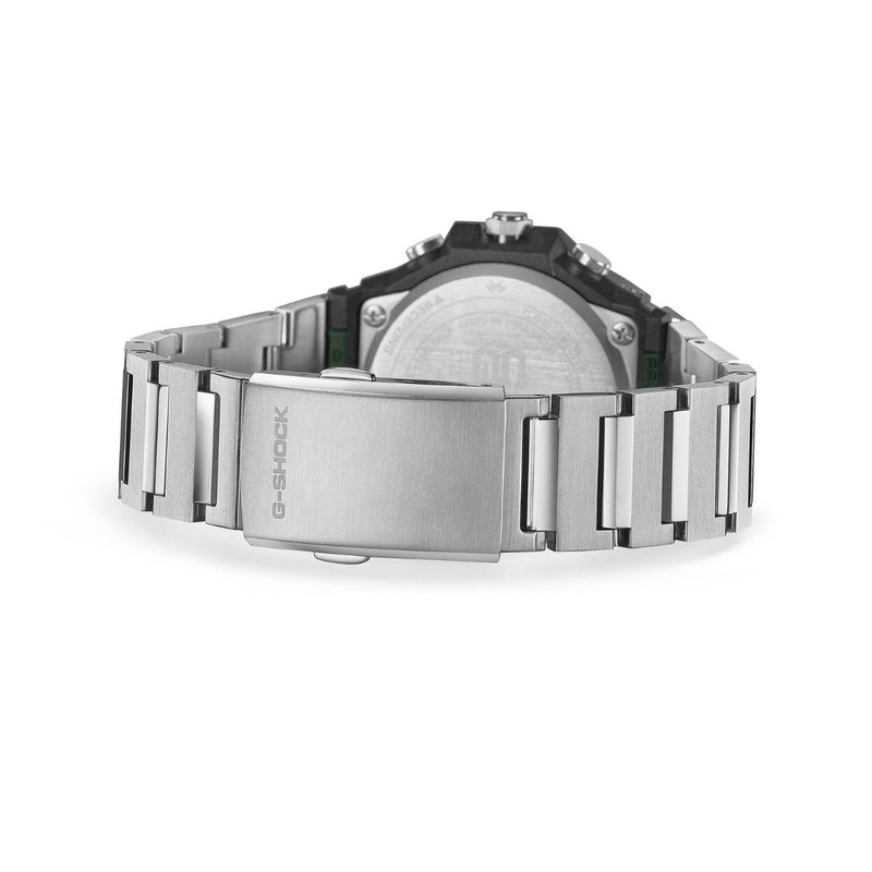 Casio G-Shock G-Steel GST-B1000D-3AER analog herrklocka med grön urtavla och armband i rostfritt stål