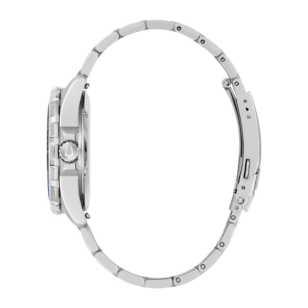 Bulova Marine Star 98B471 analog herrklocka med grön urtavla och armband i rostfritt stål