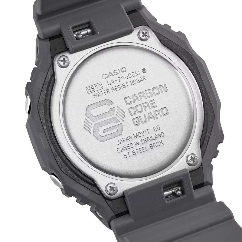 Casio G-Shock GA-2100CM-8AER ana-digi herrklocka med svart urtavla och armband i resin