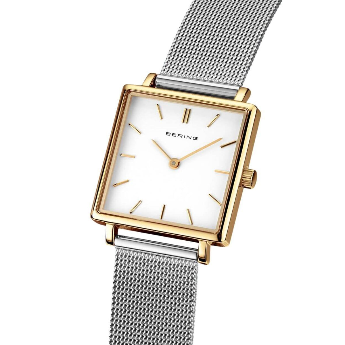 Bering Classic 18226-010 analog damklocka med vit urtavla och armband i rostfritt stål