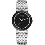 Rado Florence R48912163 analog herrklocka med svart urtavla och armband i rostfritt stål