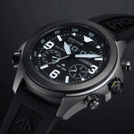 Citizien Promaster Land Eco- Drive JV1007-07E ana-digi herrklocka med svart urtavla och armband i gummi