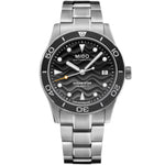 Mido Ocean Star 39 M026.907.11.061.00 analog herrklocka med grå urtavla och armband i rostfritt stål