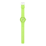 Casio Timeless LQ-24B-3BEF analog unisexklocka med grön urtavla och armband i resin