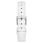Guess ENCHANTMENT Damklocka GW0764L4 analog damklocka med silver urtavla och armband i läder