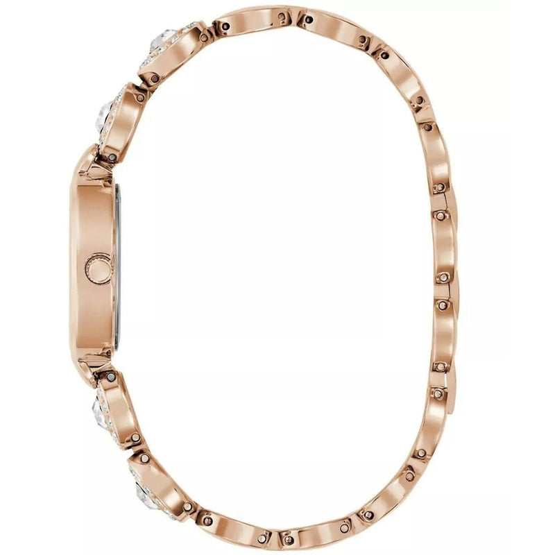 Guess Stardom GW0757L3 analog damklocka med silver urtavla och armband i rostfritt stål