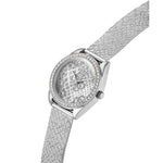 Guess BOA Damklocka GW0748L1 analog damklocka med silver urtavla och armband i rostfritt stål