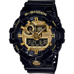 Casio G-Shock GA-710GB-1AER digital unisexklocka med guld urtavla och armband i resin