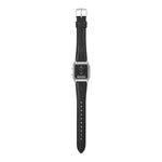 Casio Vintage AQ-230EL-1AEF analog herrklocka med svart urtavla och armband i läder