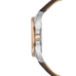 Bulova Precisionist 98B267 analog herrklocka med grå urtavla och armband i läder
