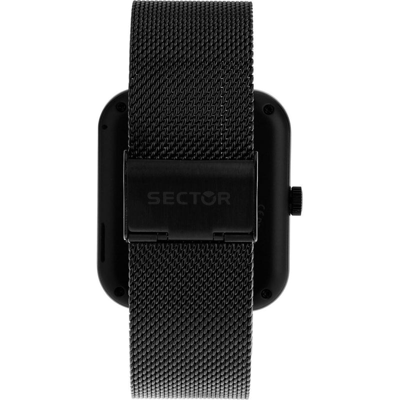 Sector S-03 Smartwatch R3253294002 digital unisexklocka med svart urtavla och armband i rostfritt stål