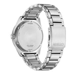Citizen Marine Eco-Drive AW1760-81Z analog herrklocka med gul urtavla och armband i rostfritt stål