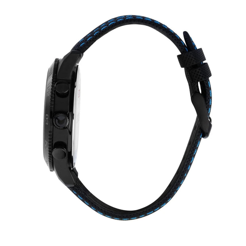 Sector 270 Herrklocka R3251578013 analog unisexklocka med svart urtavla och armband i läder